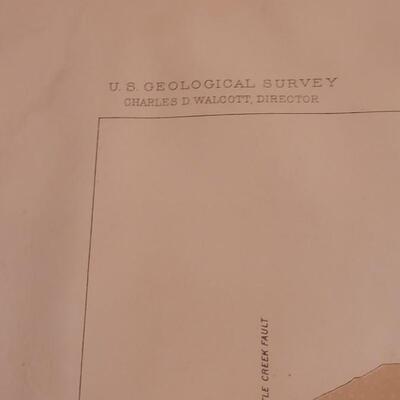 Lot 183: Antique Julius Bien Lithograph for U.S. Geological Survey #1