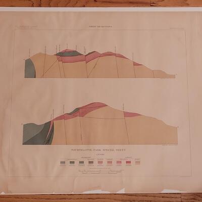 Lot 183: Antique Julius Bien Lithograph for U.S. Geological Survey #1