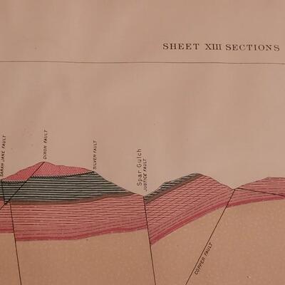 Lot 183: Antique Julius Bien Lithograph for U.S. Geological Survey #1