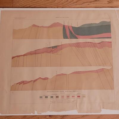 Lot 184: Antique Julius Bien Lithograph for US Geological Survey #2