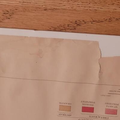Lot 184: Antique Julius Bien Lithograph for US Geological Survey #2