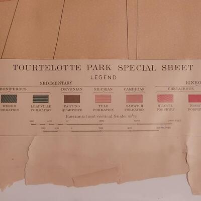 Lot 184: Antique Julius Bien Lithograph for US Geological Survey #2