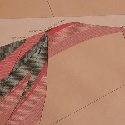 Lot 185: Antique Julius Bien Lithograph for U.S Geological Survey #3