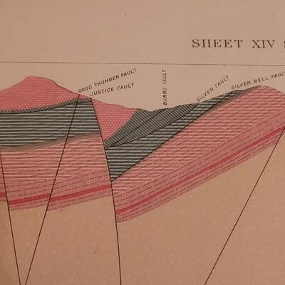 Lot 185: Antique Julius Bien Lithograph for U.S Geological Survey #3