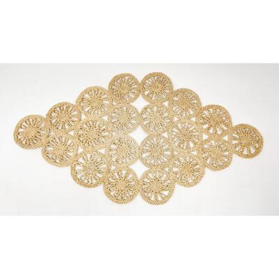 VINTAGE JUTE DIAMOND-SHAPED PLACEMAT