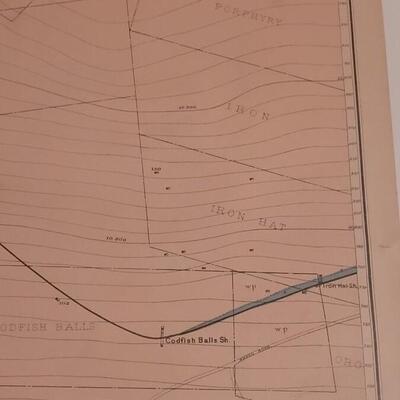 Lot 186: Antique Julius Bien Lithograph for U.S Geological Survey #4