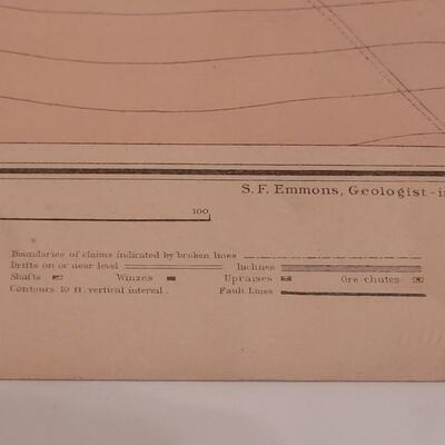 Lot 186: Antique Julius Bien Lithograph for U.S Geological Survey #4