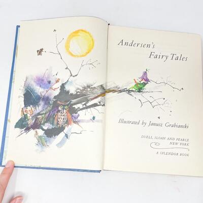 *1ST EDITION* 1963 â€œANDERSONâ€™S FAIRY TALESâ€ HARDBACK BOOK - ILLUSTRATED BY JANUSZ GRABIANSKI