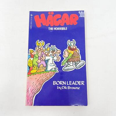 1978 â€œHAGAR THE HORRIBLE: BORN LEADERâ€ BY DIK BROWNE CARTOON BOOK