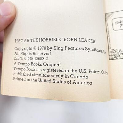 1978 â€œHAGAR THE HORRIBLE: BORN LEADERâ€ BY DIK BROWNE CARTOON BOOK