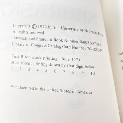 NEBRASKA PAPERBACK BOOK BUNDLE - INCLUDES 1ST PRINTINGS
