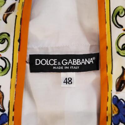 Dolce & Gabbana Majolica Leopard Print Dress size 48