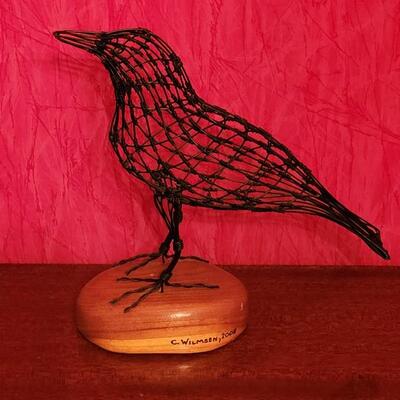 Lot 189: Black Bird Wire Sculpture C. WILMSEN, 2008