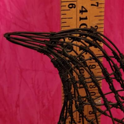 Lot 189: Black Bird Wire Sculpture C. WILMSEN, 2008
