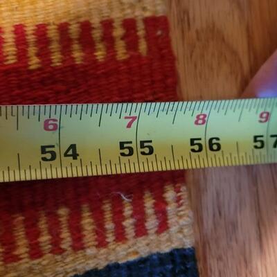 Lot 194: Vintage Mexican Rug/Blanket Depicting Aztec Sun