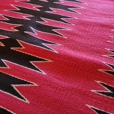 Lot 196: Vintage Woven Navajo Rug