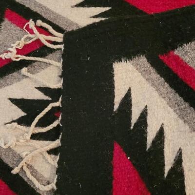 Lot 198: Vintage Mexican Woven Rug