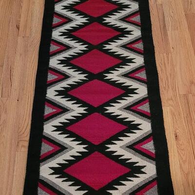 Lot 198: Vintage Mexican Woven Rug