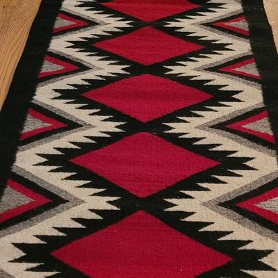 Lot 198: Vintage Mexican Woven Rug
