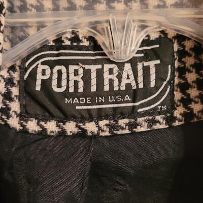 Lot 202: Vintage Knock About Coat Black & White Houndstooth