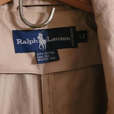 Lot 205: Ladies Ralph Lauren Belted Trench Coat