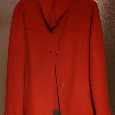 Lot 207: Dark Orange Talbots Fleece Jacket