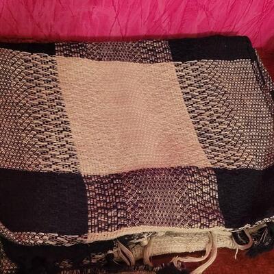 Lot 209: Animal Print Silk & Cotton Scarves & Fleece Shred Alert Winter Hat