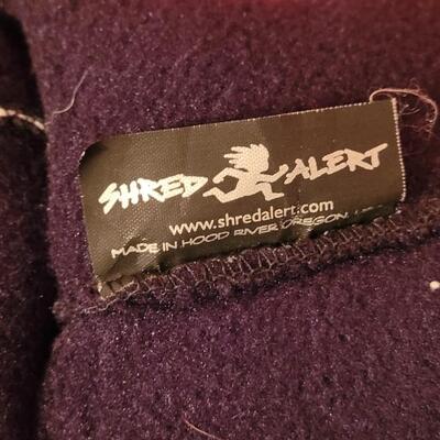 Lot 209: Animal Print Silk & Cotton Scarves & Fleece Shred Alert Winter Hat