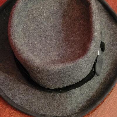 Lot 211: (2) Bollman Hat Co. Gray & Cream Wool Hats