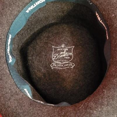 Lot 211: (2) Bollman Hat Co. Gray & Cream Wool Hats