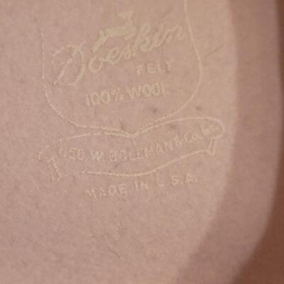 Lot 211: (2) Bollman Hat Co. Gray & Cream Wool Hats