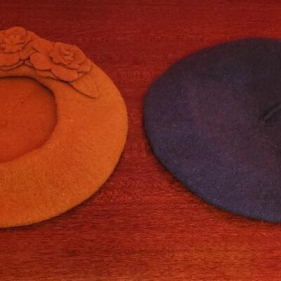 Lot 216: (2) Wool Beret Hats