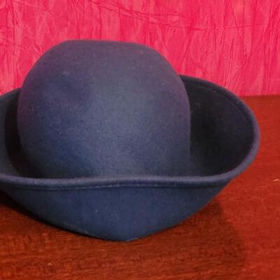 Lot 218: Vintage Cream Bollman Hat Co. Hat and a Wool Gray Hat