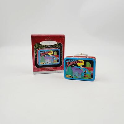 1998 HALLMARK KEEPSAKE "SUPERMAN COMMEMORATIVE" LUNCH BOX ORNAMENT