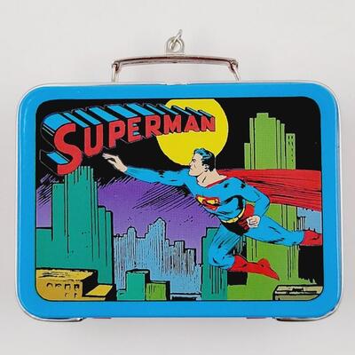 1998 HALLMARK KEEPSAKE "SUPERMAN COMMEMORATIVE" LUNCH BOX ORNAMENT