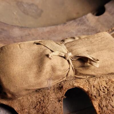 Lot 219: Antique German Imperial Military M16 Hand Pained Camouflage Helmet