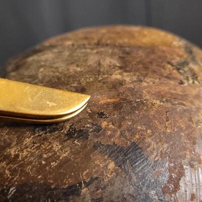 Lot 219: Antique German Imperial Military M16 Hand Pained Camouflage Helmet