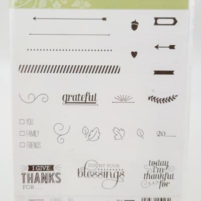 STAMPIN UP "GRATITUDE FOR DAYS" STAMP SET - NEW