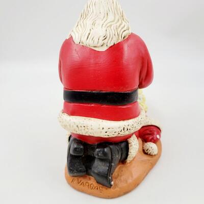 1976 FATHER CHRISTMAS & BABY JESUS CERAMIC STATUE