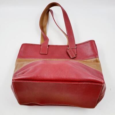 2 TONED LEATHER COACH BAG - PURSE