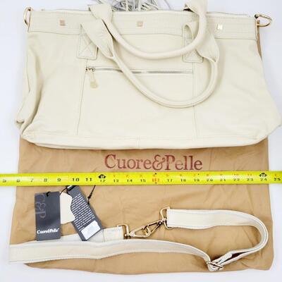 CUORE & PELLE LEATHER BAG W/ COVER