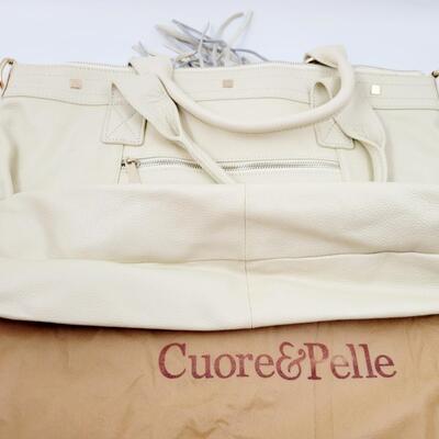 CUORE & PELLE LEATHER BAG W/ COVER