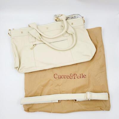 CUORE & PELLE LEATHER BAG W/ COVER