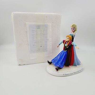 HAMILTON COLLECTION  - DISNEYS FROZEN "A SISTERS LOVE NEVER LETS YOU DOWN" COLLECTABLE STATUE #0571