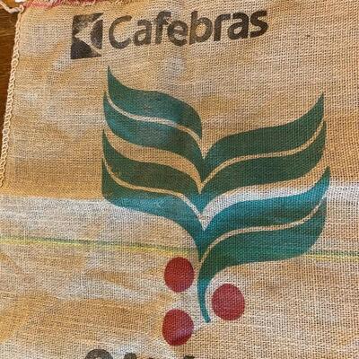 LARGE BURLAP JUTE COFFEE BAG