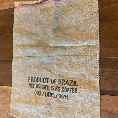 LARGE BURLAP JUTE COFFEE BAG