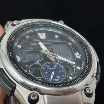 CASIO 5082 AQ-190W ANALOG & DIGITAL WATCH - WORKS!