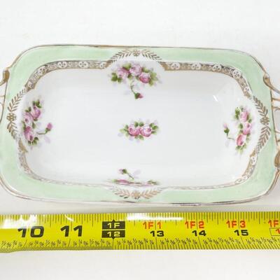 VINTAGE NIPPON RECTANGULAR FLORAL DISH