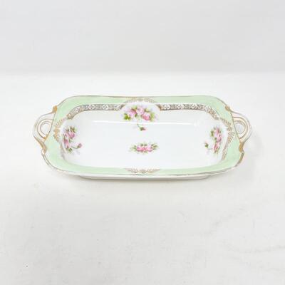 VINTAGE NIPPON RECTANGULAR FLORAL DISH