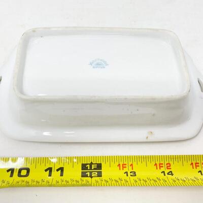 VINTAGE NIPPON RECTANGULAR FLORAL DISH
